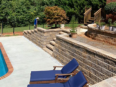 Earth Retaining Wall Structures, Greenville SC