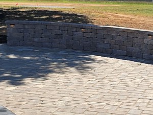 Retaining Wall Install, Simpsonville, SC